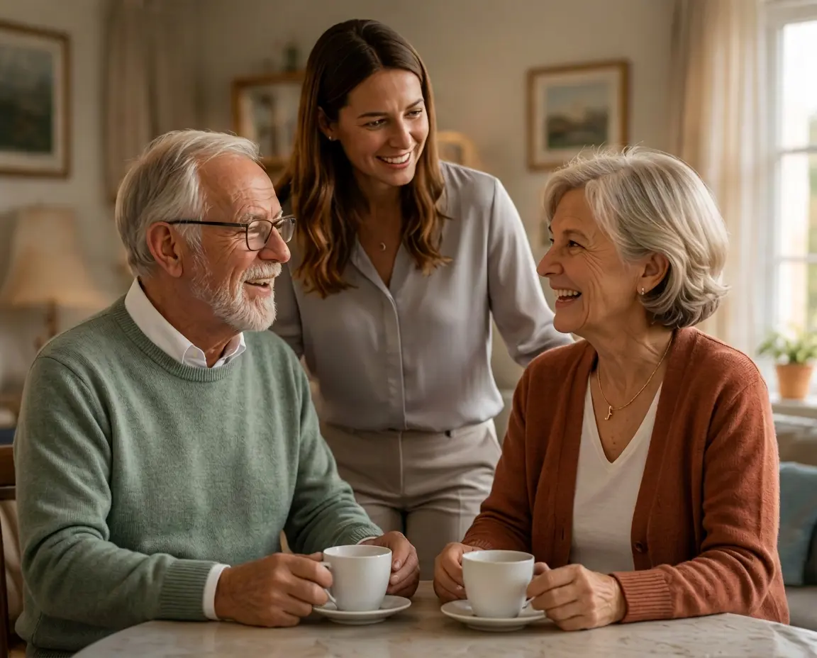Erstes Kennenlernen bei einem gemeinsamen Kaffee
